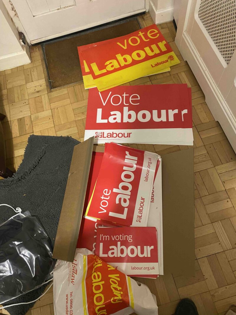 Signs and Posters ready for distribution - local election 2023